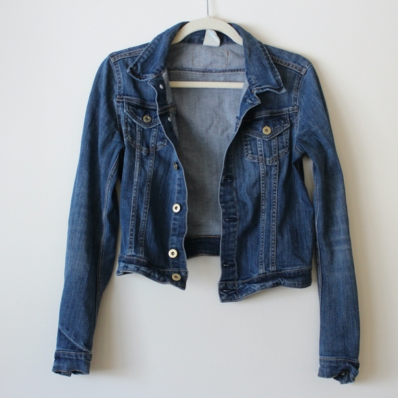 H&M | Denim Blue Jean Jacket Cropped - Picture 5 of 7